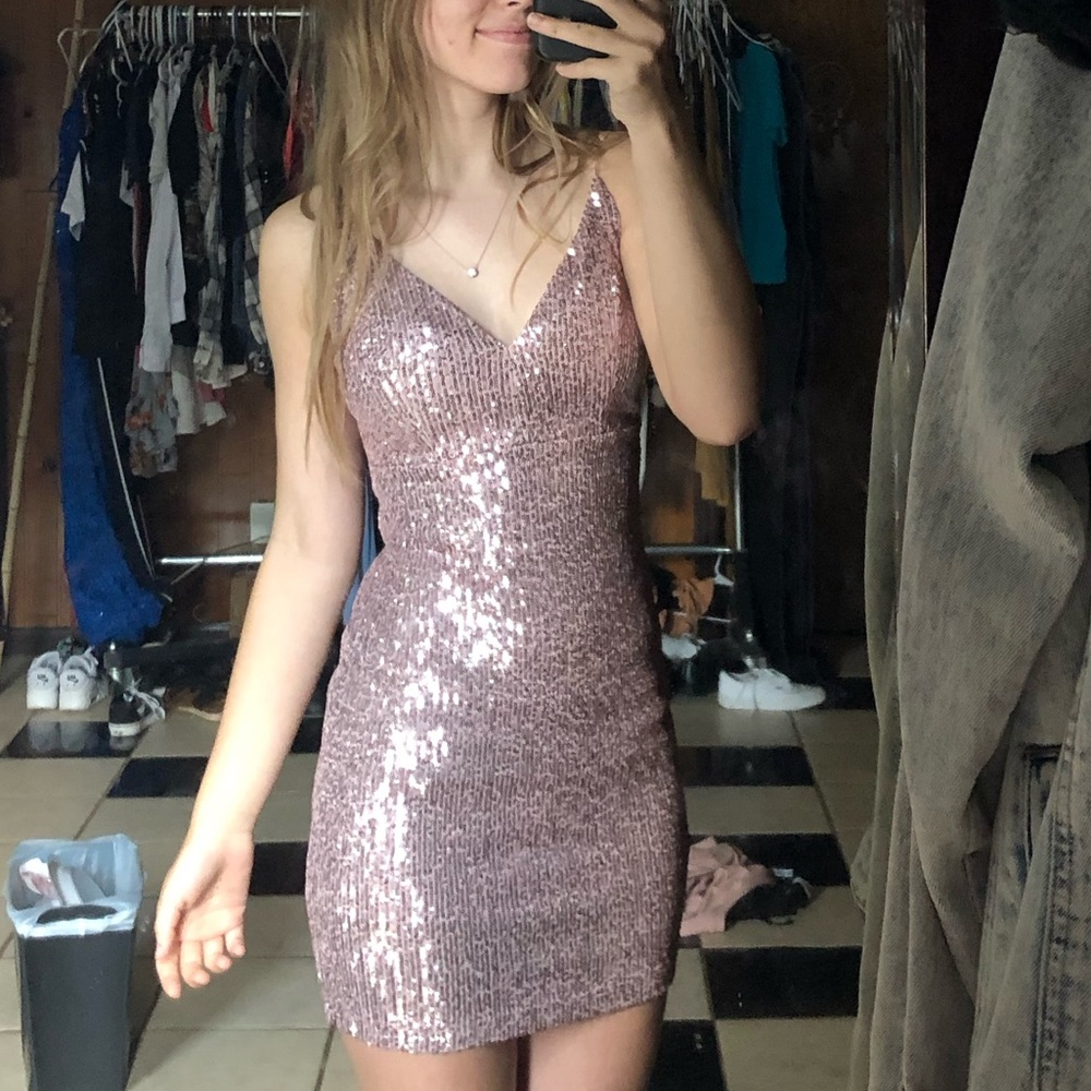 Pink Homecoming Dress Short Size Small